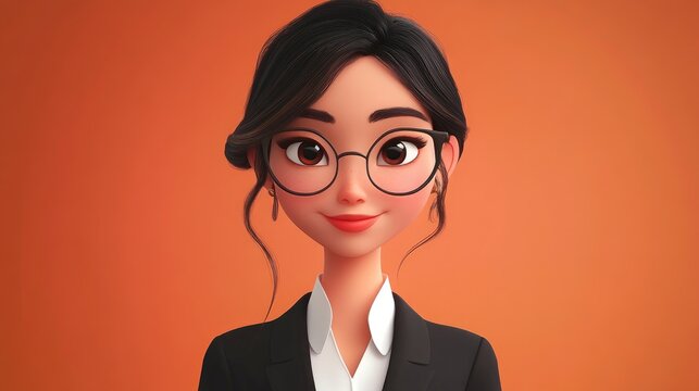 Confident young Asian businesswoman in a beautiful portrait showcasing professionalism and success perfect for career related content