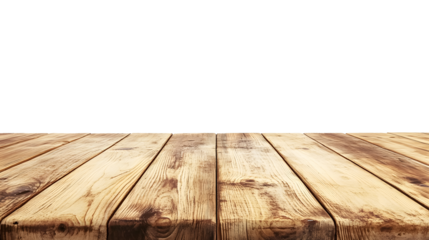 Wooden table made from a cable spool on a transparent background. isolated background.
