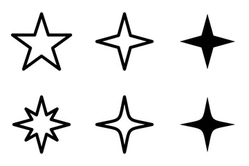 Fototapeta premium star icon set