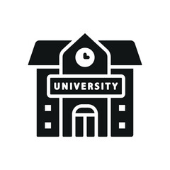 University building icon vector design templates simple and modern