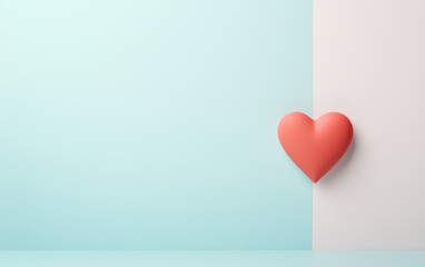 Cute colorful heart art illustration
