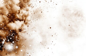 Dynamic abstract background of explosive dust and particles in motion