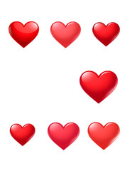 red and yellow hearts