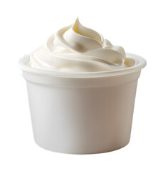 Yogurt isolated on a transparent background
