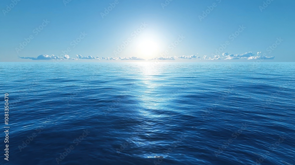 Wall mural simple, clear blue background with a slight gradient, perfect for readability.