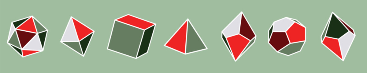 Vector illustration of Christmas colourfull dice for role