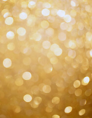 Glowing bokeh lights abstract photography golden color palette soft and dreamy background close-up view visual serenity and warmth