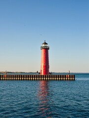 Kenosha Wisconsin lighthouse on the pier