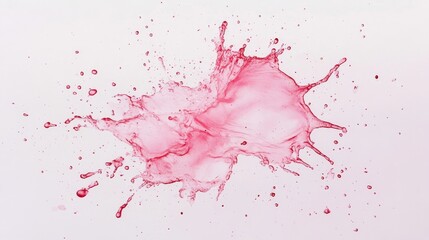 Naklejka premium Dynamic splash of red liquid captured in motion against white background