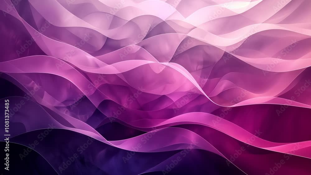 Poster dynamic digital landscape of glowing waves in red and blue hues with particle lights. wallpaper high