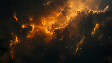 Cosmic background with a nebula in deep space. Nebula. Illustration
