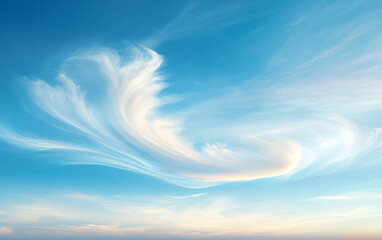 Fresh blue sky and white clouds graphic design background
