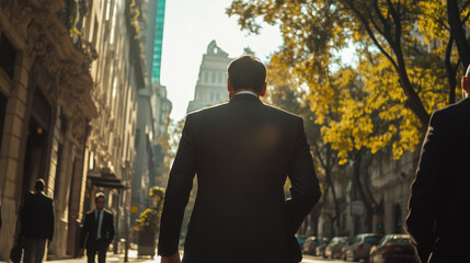 Obraz premium Businessman in the city