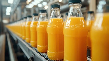 Juice production at the factory