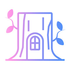 tree Line Gradient Icon