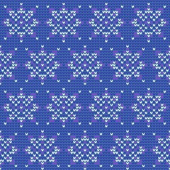 Christmas ice scribble seamless snowflakes pattern for wrapping paper and fabric