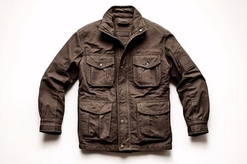 Brown Canvas Jacket - Rugged Style
