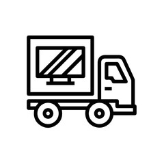 Truck icon symbol vector image illustration
