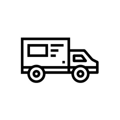 Truck icon symbol vector image illustration
