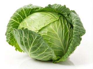 Fototapeta premium cabbage isolated on white background. cabbage, food, vegetable, agriculture, leaf, healthy, garden, isolated, organic, fresh, plant, vegetarian, vegetables, nature, raw, salad, leaves, ingredient, die