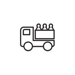 Truck icon symbol vector illustration
