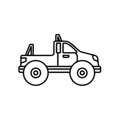 Naklejka premium Truck icon symbol vector illustration 