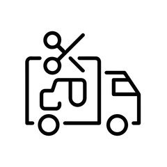 Truck icon symbol vector illustration
