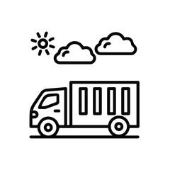Truck icon symbol vector illustration
