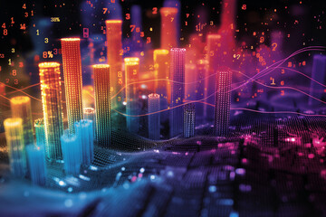 Futuristic Data Visualization and Financial Analytics