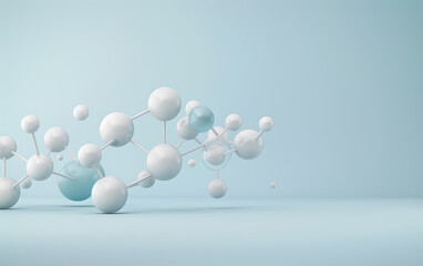 A demonstration of structural relationships and interactions between molecules in the microcosmic world