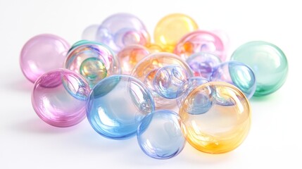 Colorful liquid bubbles, cut out Colorful liquid bubbles, cut out 