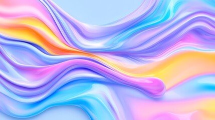 Fototapeta premium Abstract Liquid Swirls in Pastel Hues