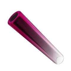 3d geometric glass dark pink color