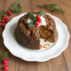 Un delicioso pudding navideño, hecho con mucho amor