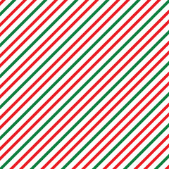 Stripes pattern abstract christmas background. Green, white and red colors.