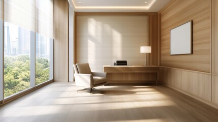 Home living interior, modern and futuristic style