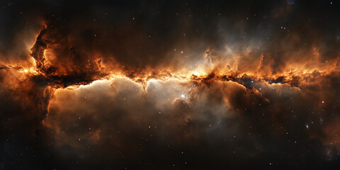 Nebula with reddish tones