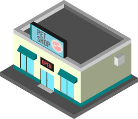 isometric view of a modern building