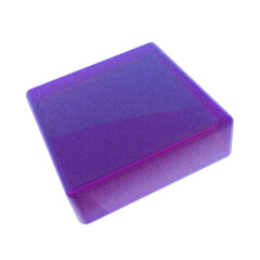 3d geometric glass purple color