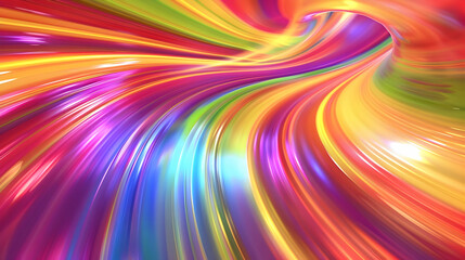Fototapeta premium Abstract 3D Colorful Swirling Tunnel Background