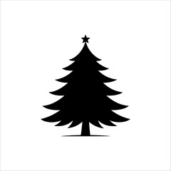 Christmas tree silhouette.