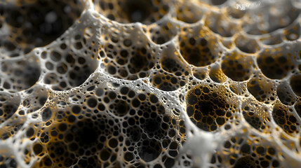 Abstract 3D Render of Interconnected Bubbles