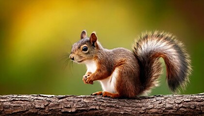 Obraz premium A high definition of a squirrel, creative idea, realistic, high quality, high resolution