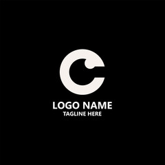 Fototapeta premium letter C eye logo design vector