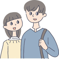 若い男女のカップル