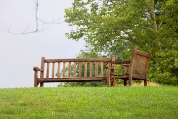 Bench in the park, Boston