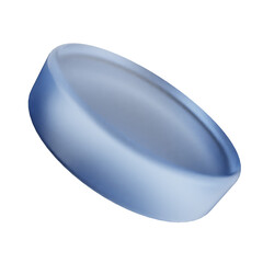 3d geometric glass soft blue color