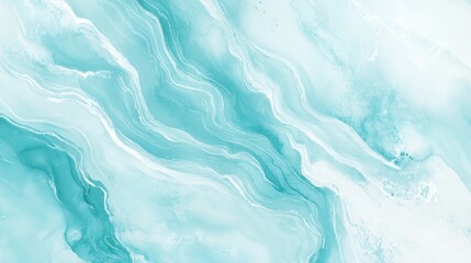 Obraz premium Abstract Teal and White Marble Texture