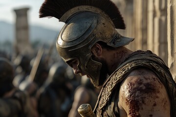 Historic Spartans: Reverberations of ancient times, valor and disciplined society of the Spartans, capturing the essence of their profound impact on history, legendary status in warfare.