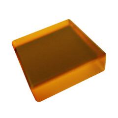 3d geometric glass soft yellow color